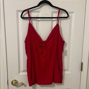 Old Navy Red Camisole with Front Tie XXL NWT